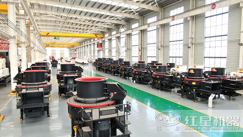 花崗巖石子粉碎機、制砂機車間現(xiàn)貨